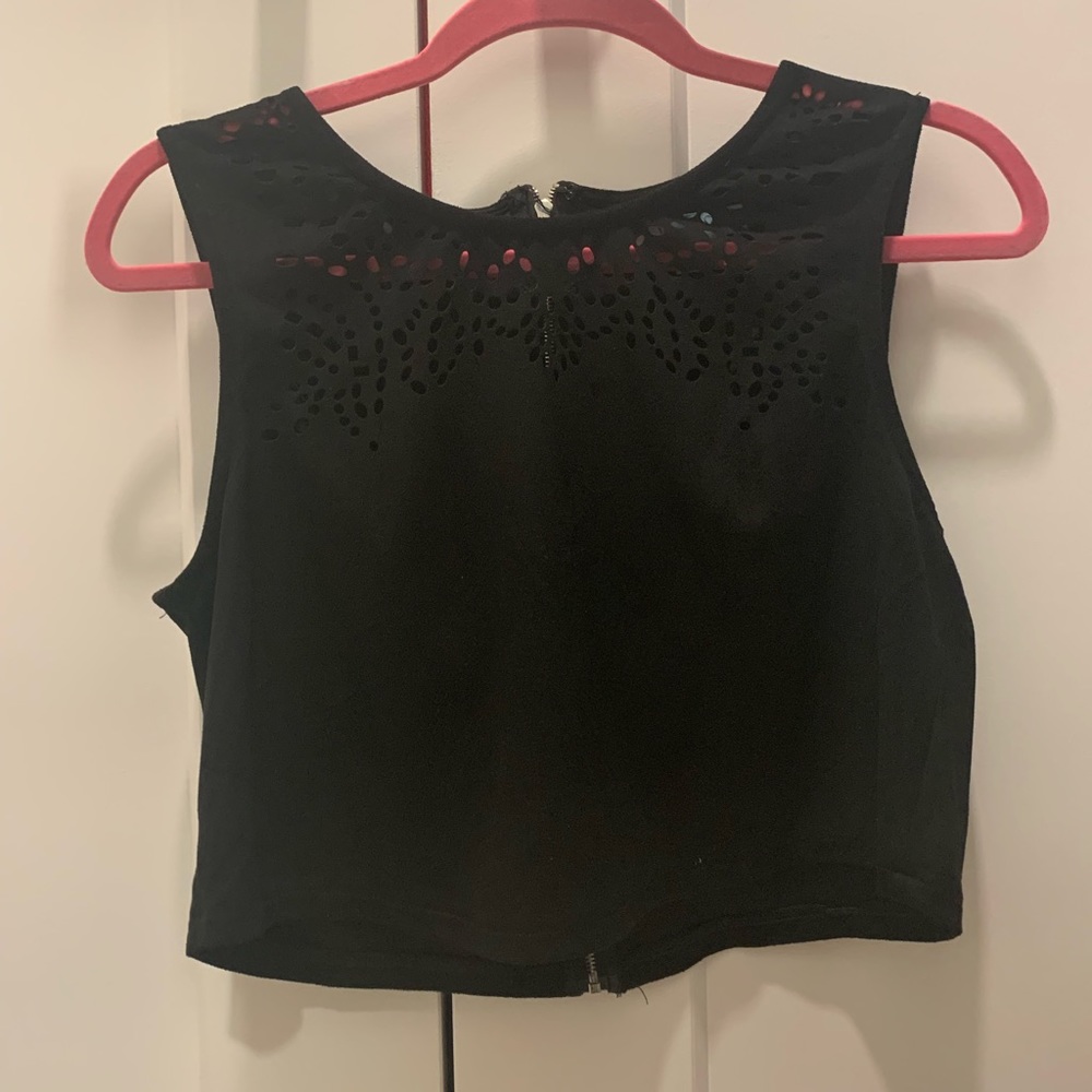Sued Crop Top